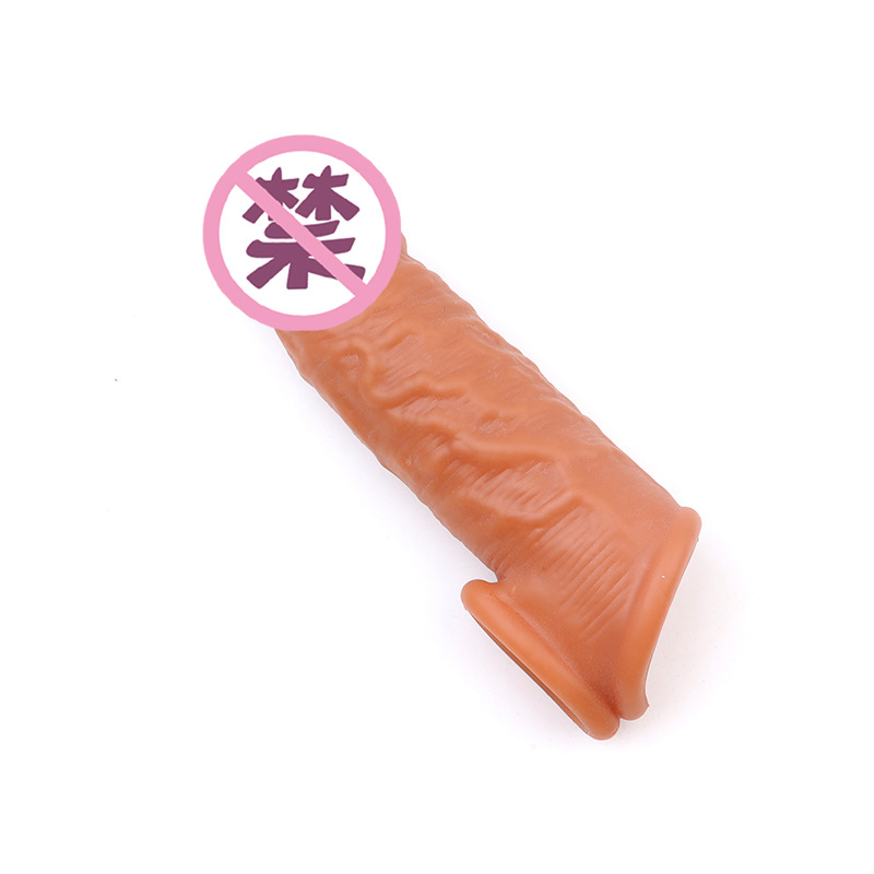 Wolf-Tooth Textured Silicone Condom Sleeve for Men, Reusable Delay Cover, 75 g — detail image 9
