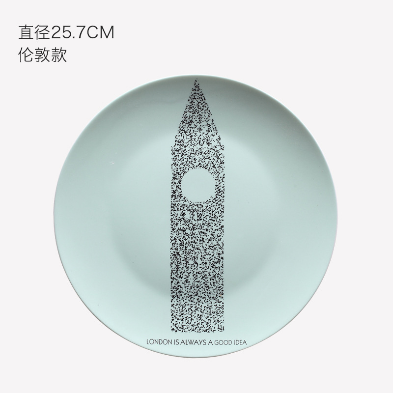 Sala comedor cerámica placa Colgante placa decorativa decoración de la pared decoración creativa de la pared al por mayor