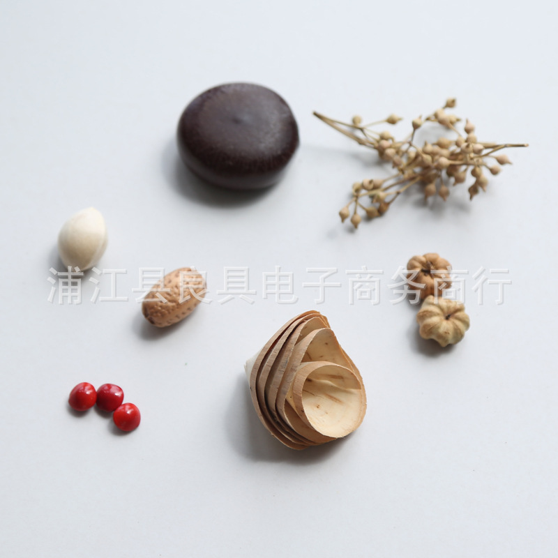 植物松果磁力冰箱贴干花果实种子装饰DIY材料包幼儿园创意手工|undefined