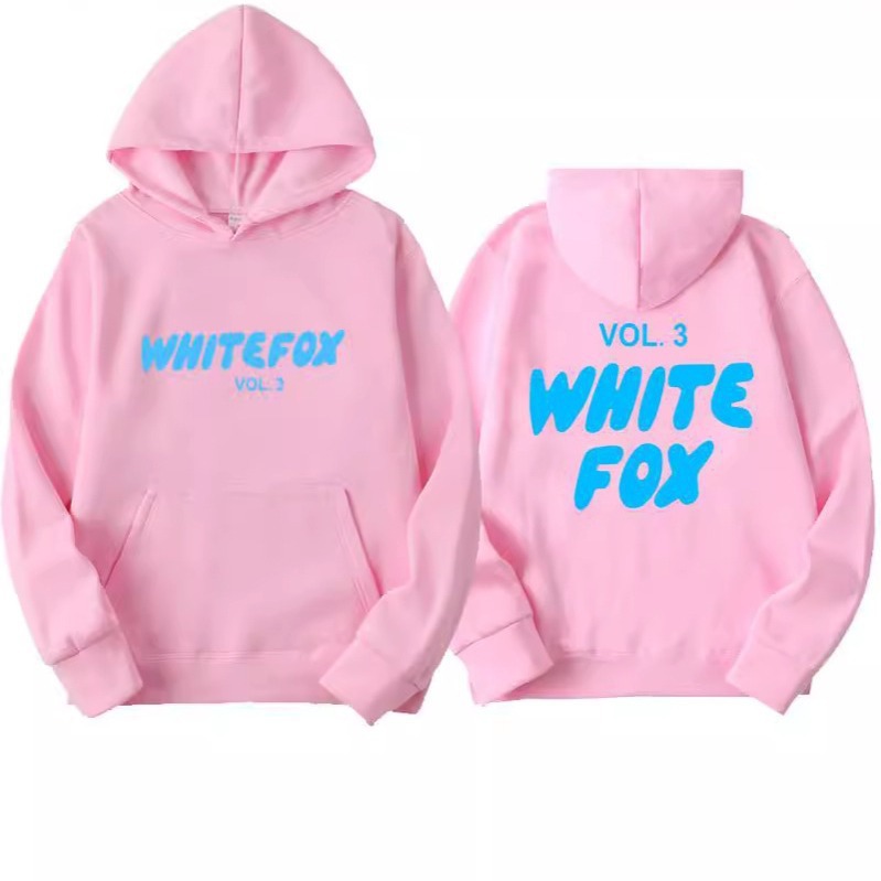 跨境欧美潮牌女装时尚卫衣春秋款白狐系列第三季周边应援服休闲装