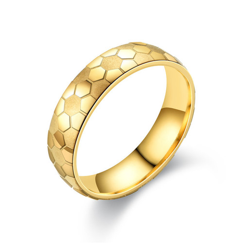  European, American, Japanese and Korean popular jewelry Corrosion new football ring pattern source manufacturer men's and women's rings