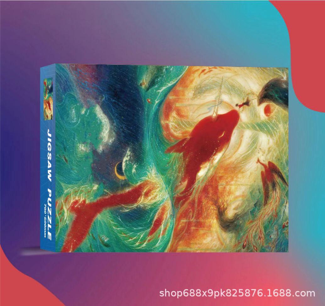 Rompecabezas 1000 piezas de papel de gran tamaño 70*50 cm lámpara de invierno con pegamento Juguetes educativos de descompresión para adultos al por mayor