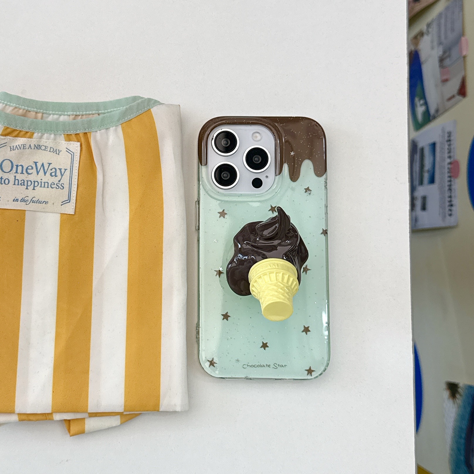 Verano pequeño helado fresco y lindo para Apple 16ProMax funda para teléfono móvil 15Pro Personalidad 14/13 Nuevo 15