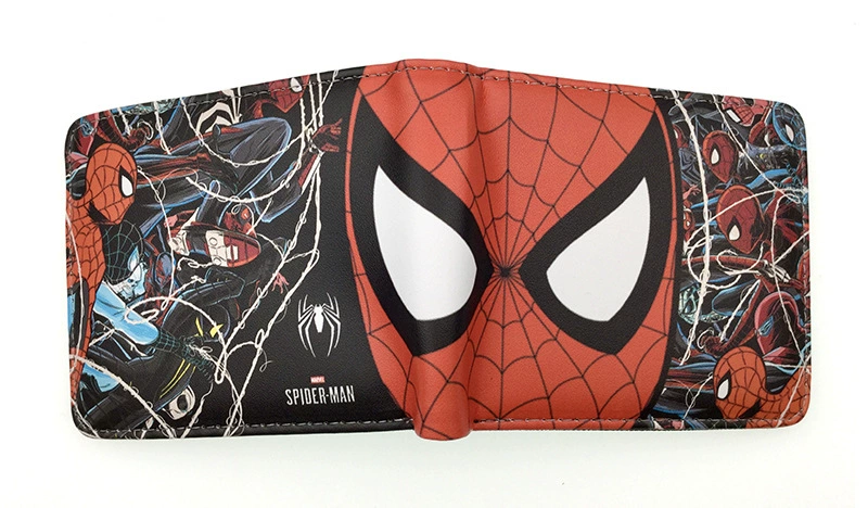 Новый кошелек Spider-Man для подростков - стильный держатель карт из полиуретана из коллекции коротких героев