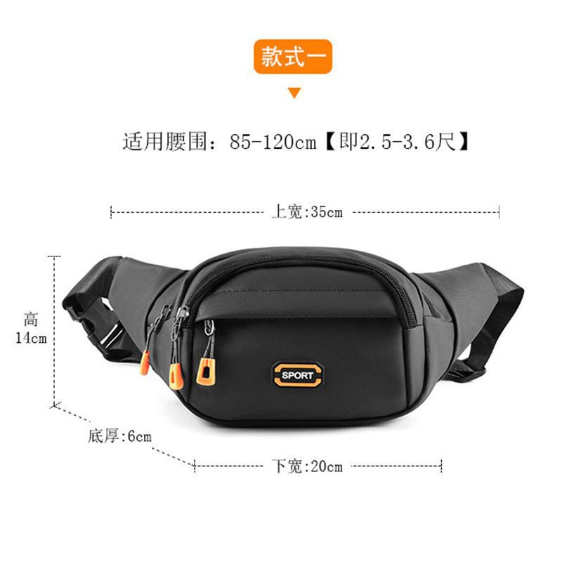 Nueva bolsa de cintura para hombres y mujeres multifuncional de gran capacidad a prueba de agua caja registradora bolsa de negocios resistente al desgaste deportes al aire libre billetera móvil