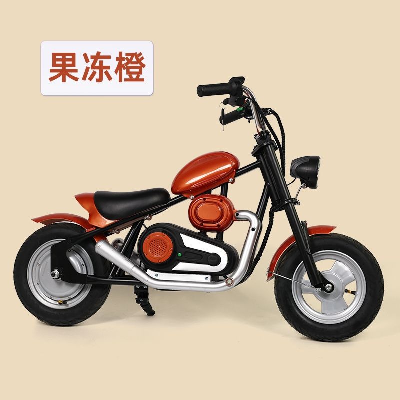 Children's Electric Motorcycle 12inch 3-Speed Electronic Vehicle 20Km Range Led Headlights Waterproof