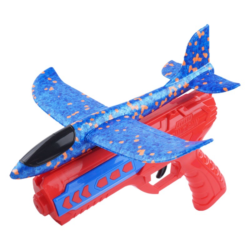 Douyin explosión de espuma para niños pistola de avión catapulta para niños y niñas juguetes al aire libre lanzamiento manual avión de deslizamiento puesto al por mayor