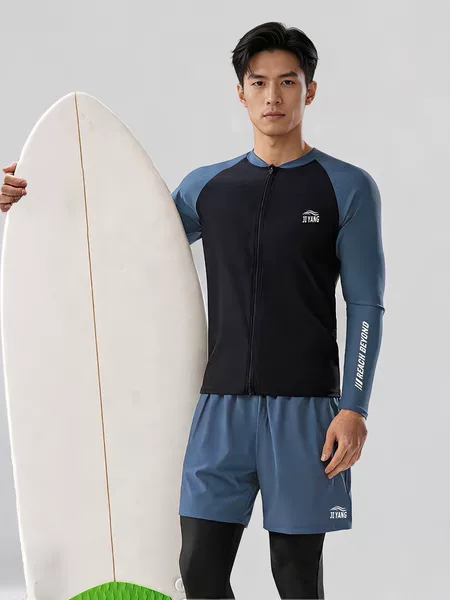 Men's Snorkeling Wetsuit Men's Swimwear Set Long Sleeve Long Pants Sun Protection Quick-Dry Paddle Board Surfing for Teens and Adults