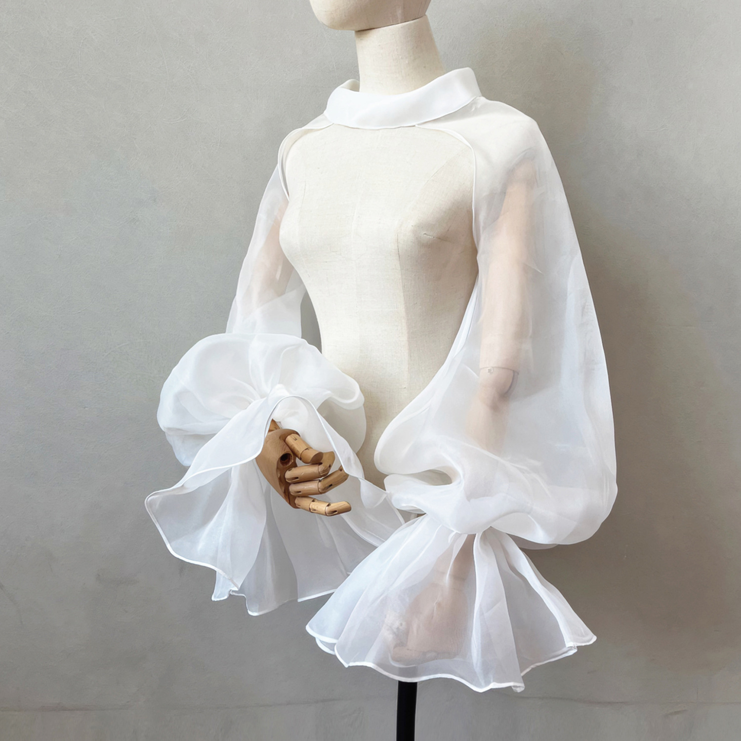 New Autumn Organza Single-Layer Scarf, Sun Protection Sleeves, Bridal Wedding Accessories, Halloween Dance Shoulder Sleeves