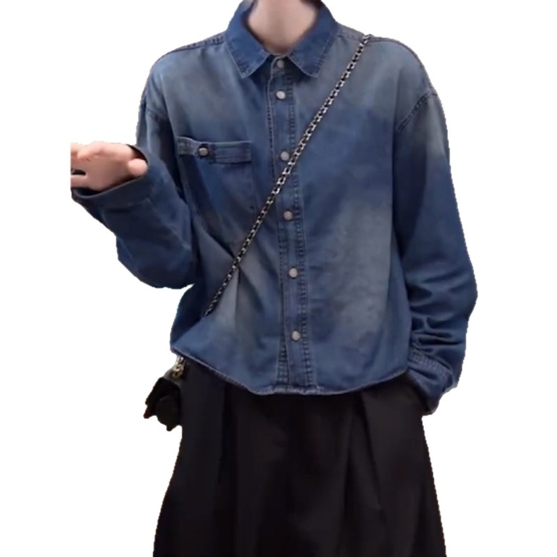 欧洲站复古简约水洗牛仔外套女2025秋季百搭显瘦短款减龄夹克上衣|undefined