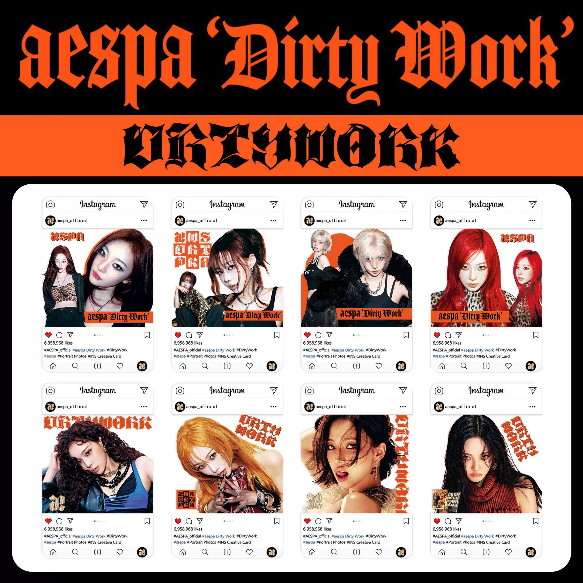 Новый альбом Aespa Dirty Work периферийная карта, коллекция карточек альбома ATEEZ, pvc карта