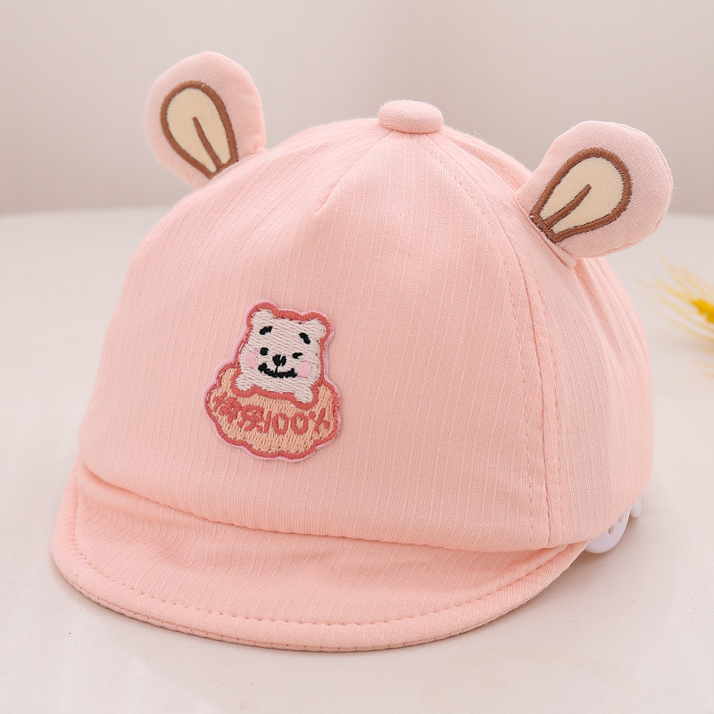 Sombrero para bebés primavera y otoño delgado sombrero de sol para recién nacidos pequeños meses de edad para salir sombrero de sol sombrero de boca de pato sombrero de protección solar