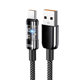 Lengthen Transparent 240W Super Fast Charging Typec Data Line for Huawei Glory vivoppo Charging Line Cross Border