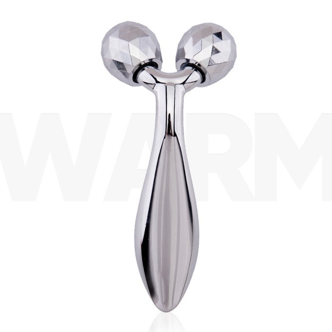 Tmall Same Version Facial Lifting and Firming Beauty Instrument Face Roller Massager with Metal Dual-Head Rollers Face Slimming Device