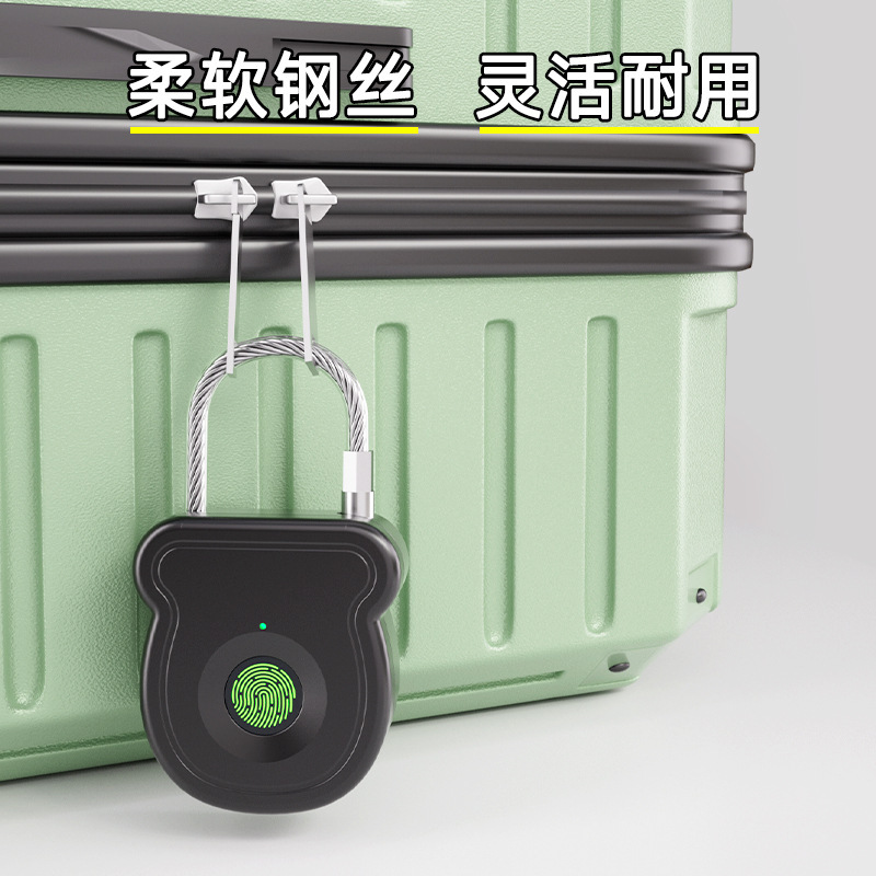 屋外保護用の特別なスマート指紋南京錠、自転車バックパック保護ロック、旅行キャンプ電子ロック、指紋ロック|undefined