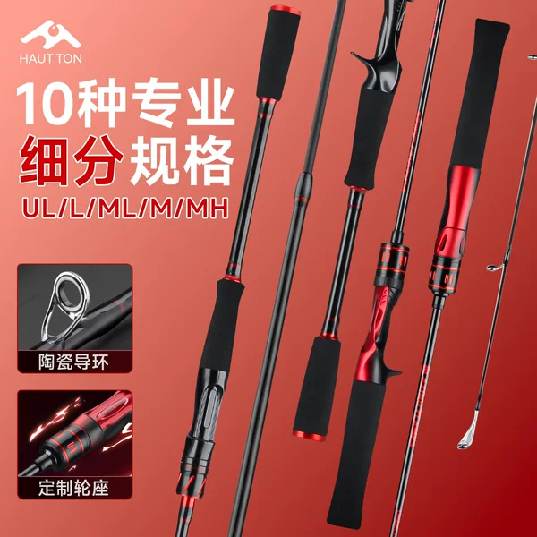Haoden Luya Rod Full Set 1.68m Fishing Rod Set Water Drop Wheel Gun Handle Fishing Rod Straight Handle Ul Micro Rod Mouth Rod