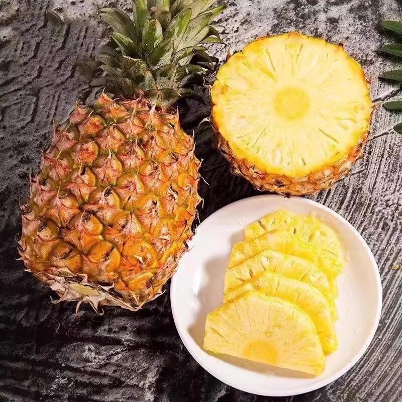 ゴールデン ダイヤモンド パイナップル 5kg 厳選された木で熟した季節のトロピカル フレッシュ フルーツ 非パイナップル 手で切った雲南パイナップル フルボックス|undefined