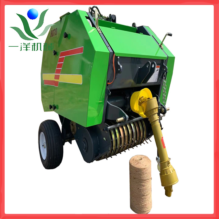 四轮拖拉机带牧草圆捆捡拾打捆机 牧草打包机 稻草捡拾打捆机