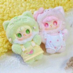 现货氧氧yooki新品喵喵夏日派对毛绒盲盒可爱小猫咪送人礼物女生