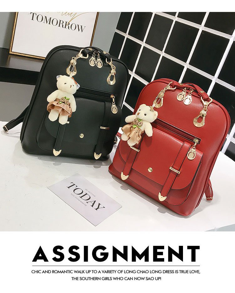 New style backpacks for women, fresh and cute student fashion and casual Korean-style women's bags, cross-border one-piece shipping worldwide undefined