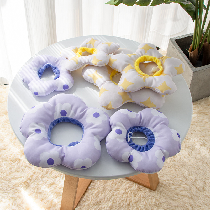 Anillo Elizabeth ajustable, gato antiincrustante, cuello para perro, mascota, anti-lamiendo, collar de esterilización de anillo suave blanco Elisa