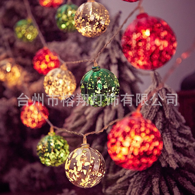 Transfronterizos LED cadena de luz de Navidad galvanizado estrella de Navidad lámpara de atmósfera de vacaciones árbol de Navidad decoración lámpara de noche