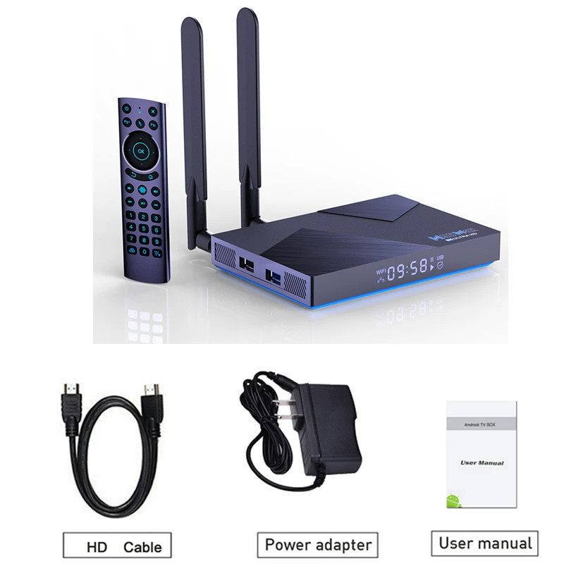 H96max v58 набор - ТВ-приставка RK3588 Android 12 8Г/64Г двойной - частоты WIFI6 Bluetooth 8KTVBOX