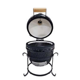 海外BBQ烤串野营13英寸烤肉焖烤架陶瓷烧烤炉聚餐露营美食烤炉