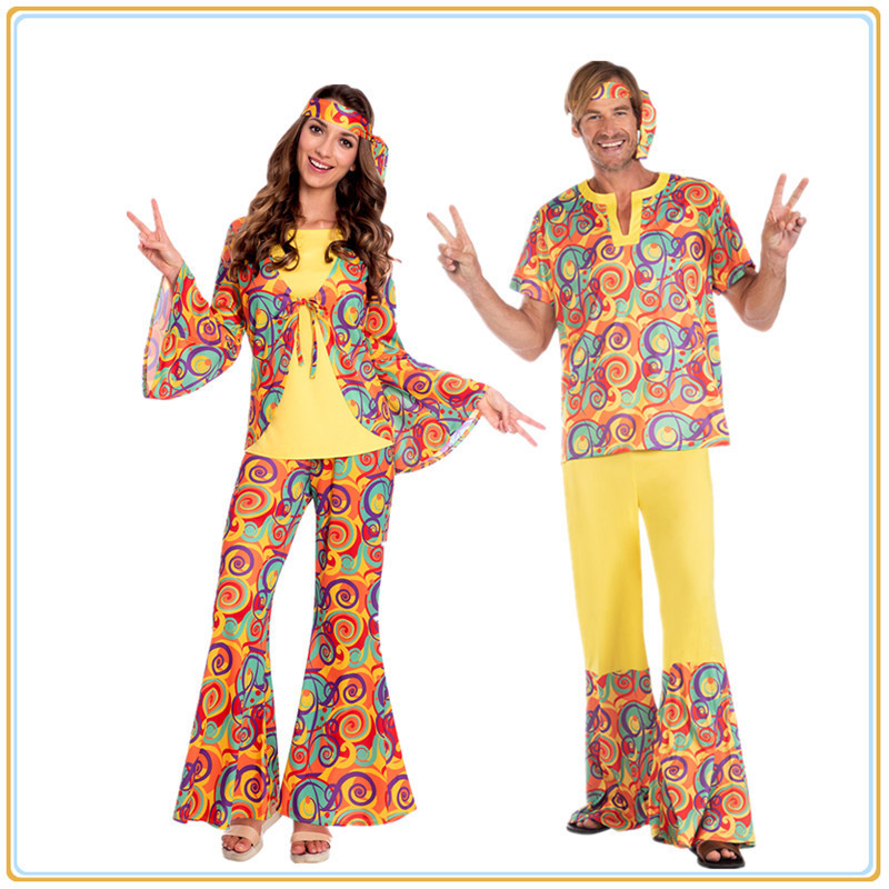 European and American retro Disco clothing Disco 70s Hippie Hippie bar stage performance clothing wholesale