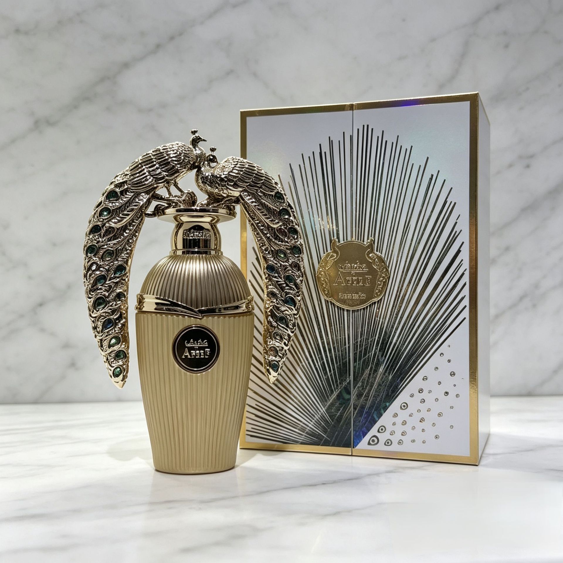 High-quality Lattafa Afeef Peacock Gift Box Unisex Perfume, Arabian Dubai Fragrance, Long-lasting and Popular