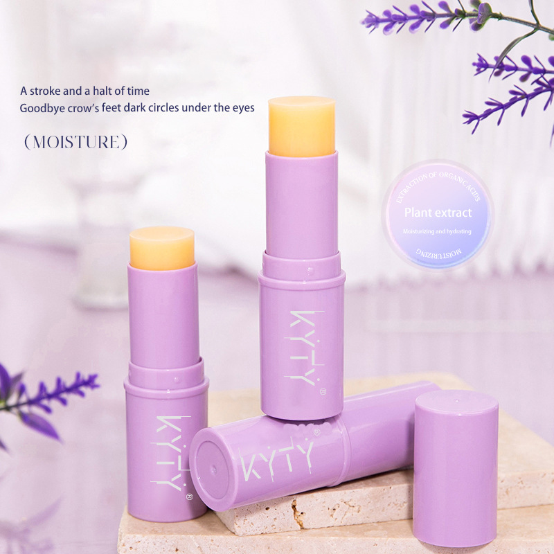Kindergarten's Popular Kyty Anti-Wrinkle Firming Water-Glow Skin Moisturizing and Moisturizing Improves Fine Lines Around the Eyes and Neck, Hydrating Small Purple Stick