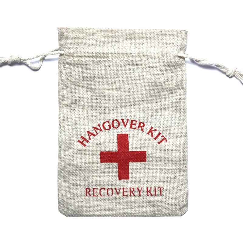 Cruz Roja Kit de resaca de algodón Lino Primeros Auxilios bolsa de embalaje Paty bolsa de regalo bolsa de resaca Kit