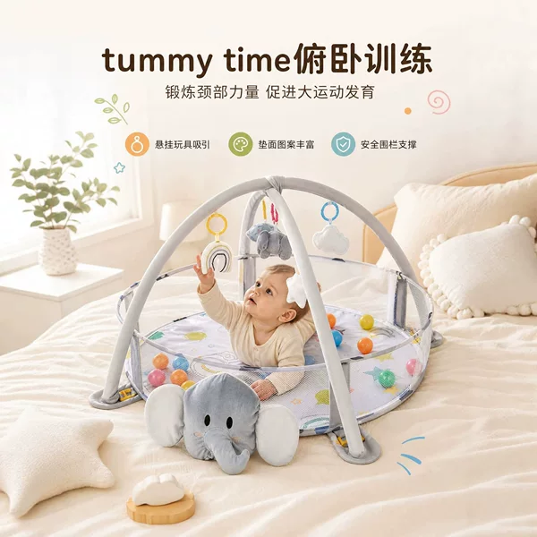 Cross-border baby gym play mat for 0-3 year old infants and newborns, thickened breathable fence crawling mat toy