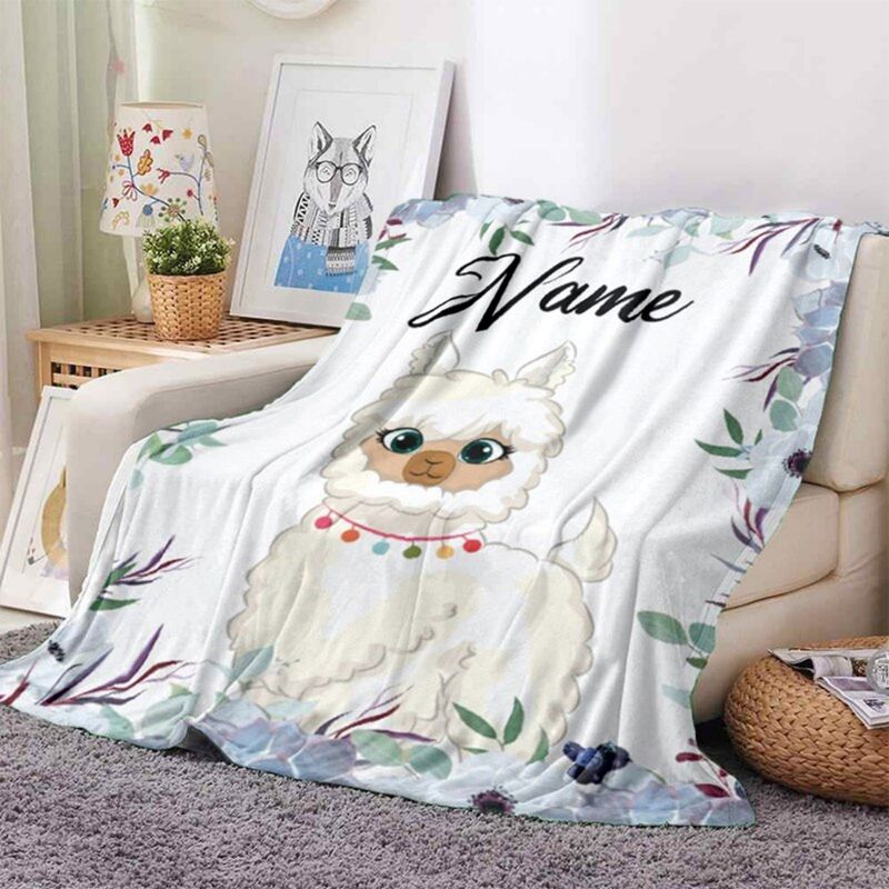 フランネルブランケット DIY 名前動物犬プリントスローブランケットキャラクター旅行ポータブルキルトクロスボーダー工場卸売|undefined