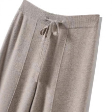 休闲裤女秋冬美式垂感加绒加厚羊绒休闲直筒裤阔腿裤喇叭显腿长