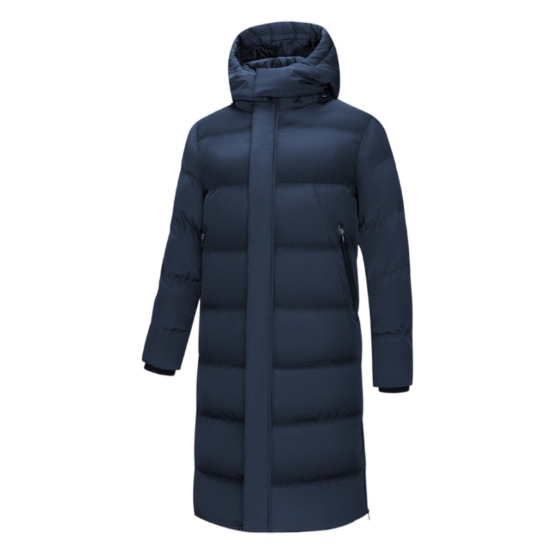 Chinese team sports coat men's and women's long over-the-knee cotton-padded clothes sports students winter training coat student art exam school uniform class clothes