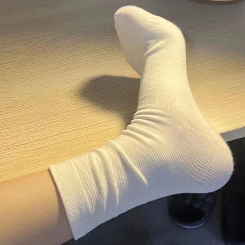 Yuezi Socks Summer Women's Cotton Thin Middle Tube Loose-fit Short Zhuji Sweat Absorbing Breathable Shallow Sandals Deodorant Personalized