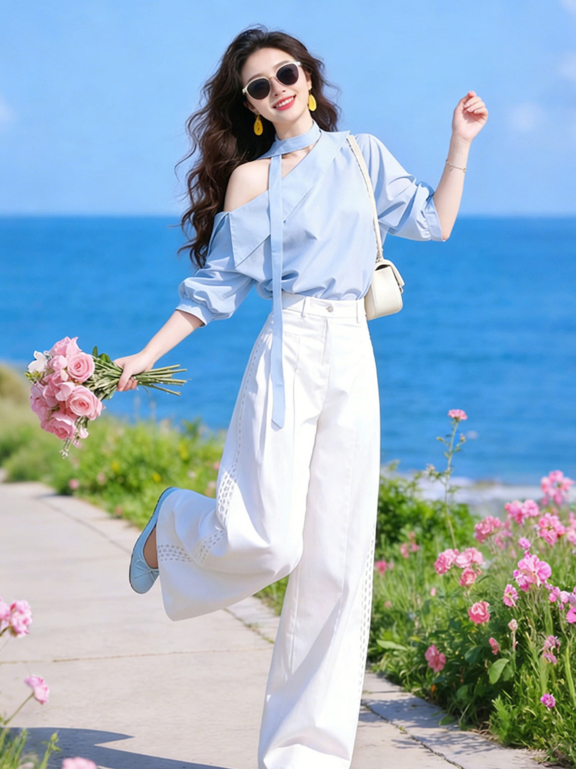 Spring elegant design trousers