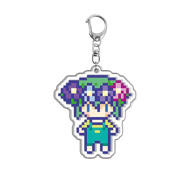Двусторонний HD-периферийные пиксели Омори Aubrica Герой Бессель Майякриел keychain