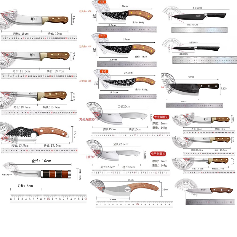 Comercio exterior cuchillo de frutas cuchillo de cocina cuchillo afilado cuchillo de corte de hueso cortar cerdo, ganado y oveja regalos