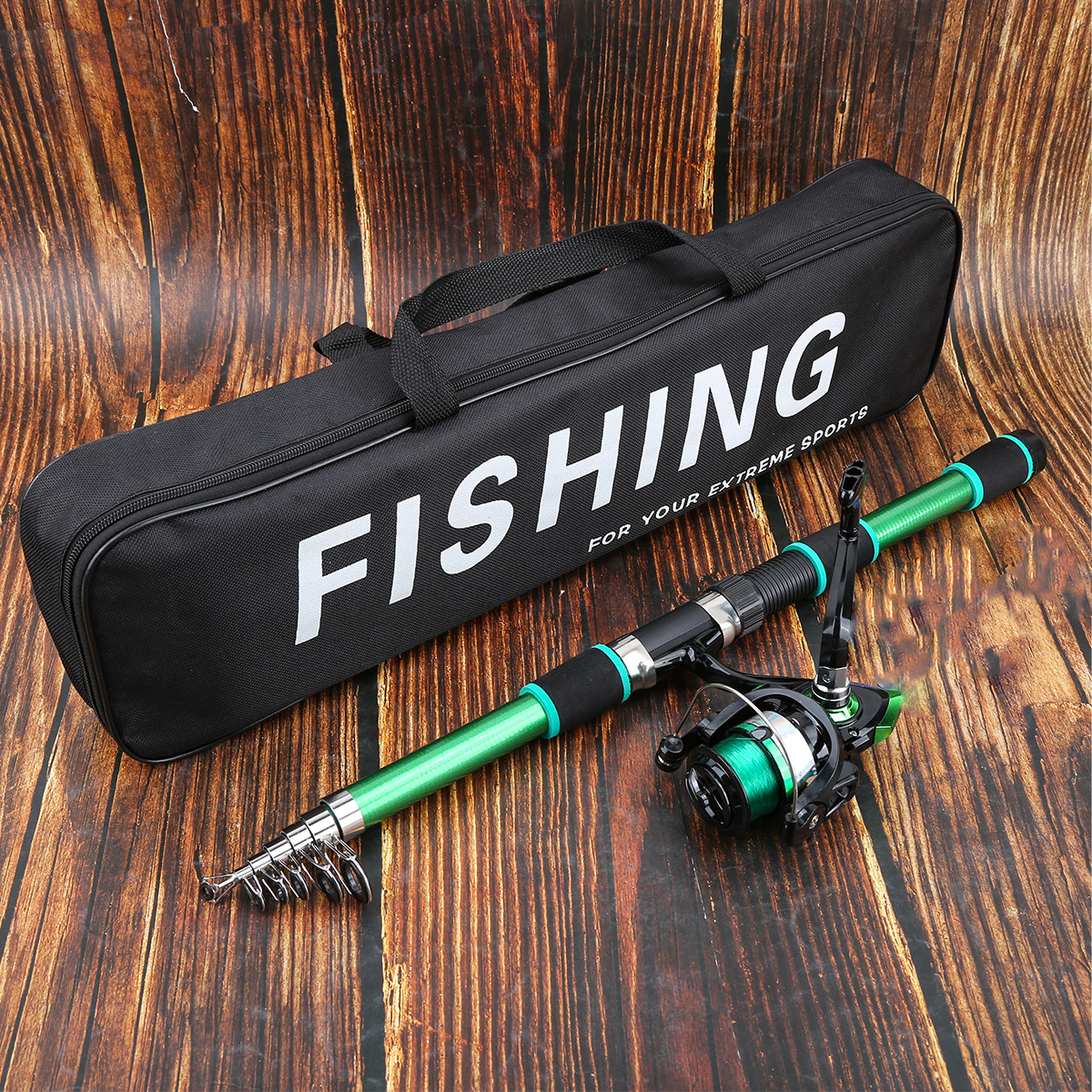 Cross-border 3M fishing rod and tackle set, available in multiple colors, retractable, portable, long-casting, suitable for sea fishing, fishing rod manufacturer wholesale