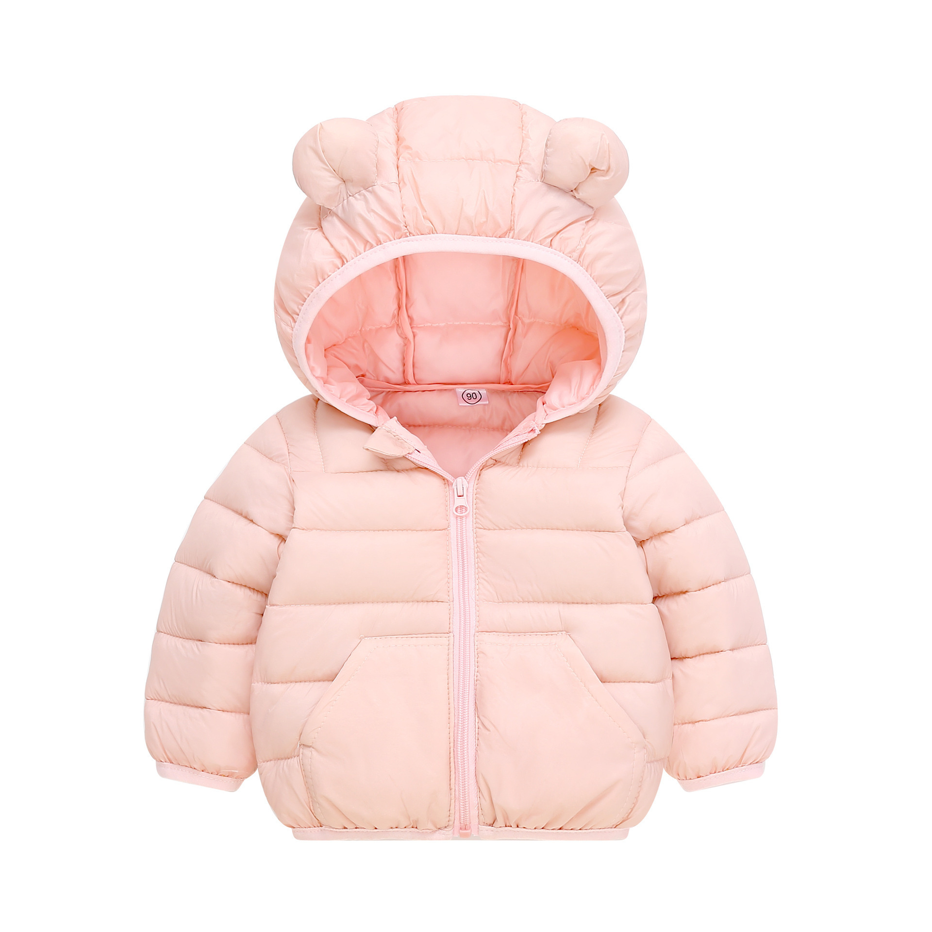 Comercio exterior 2025 otoño y invierno nuevo dibujos animados ropa de algodón de pluma para niños, niñas y niñas, ropa de algodón para niños pequeños y medianos, bebé corto