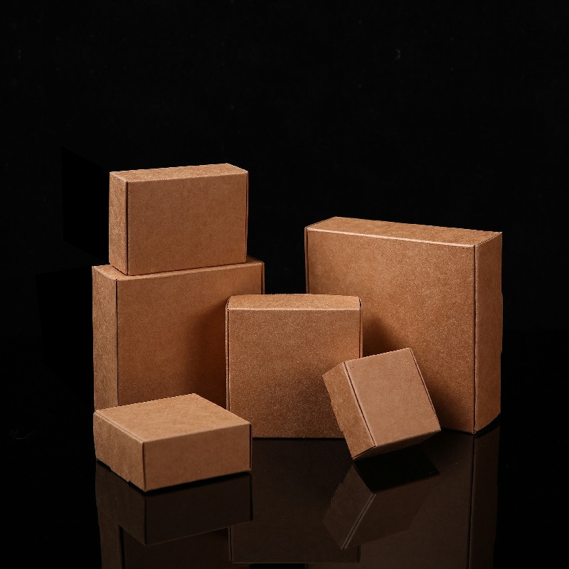 白飞机盒复古通用包装纸盒包装盒彩盒牛皮小盒子印刷现货盒子