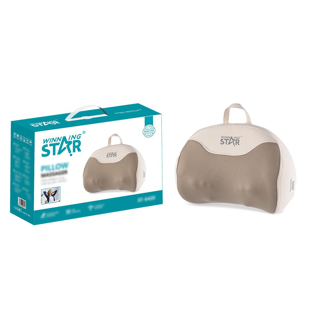 Winningstar Kneading Massage, Warm Compress, Forward and Reverse Bidirectional Waist Massage Pillow, Warm Massage