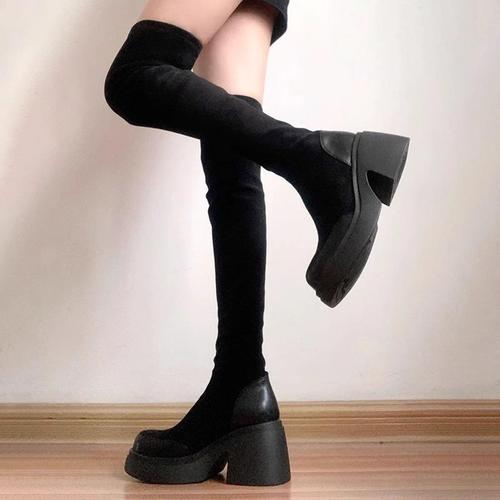 Over-the-knee boots for women: stretchy, sweet & edgy, slimming ankle socks, chunky heel, height-enhancing tall boots, and 