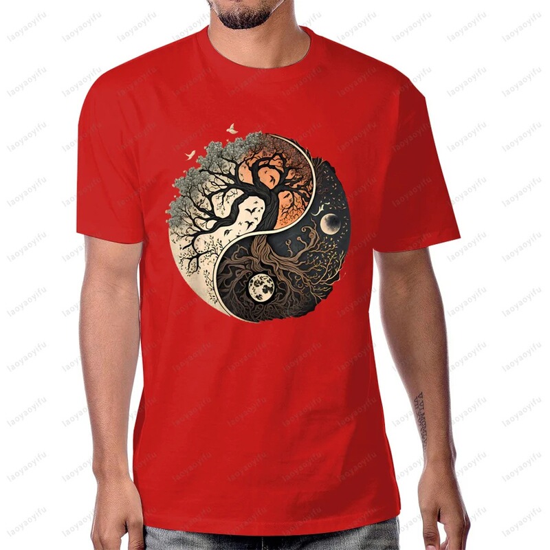Harmony T-Shirt Tree of Life Yin-Yang Yoga Classic T-Shirt Casual Fashion Harajuku Streetwear Breathable Comfortable Short Harmony T-Shirt Tree of Life Yin-Yang Yoga Classic T-Shirt Casual Fashion Harajuku Streetwear Breathable Comfortable Short