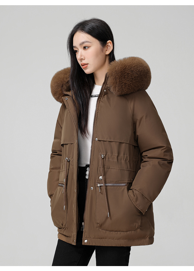 Foreign trade plus veet overcomes women's long 2024 new winter style jacket, slimming and thickening cotton coat, small_voghion.com