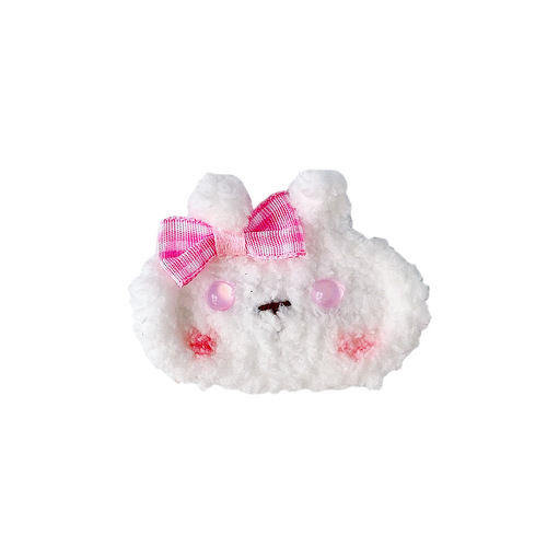 Japanese cute pure handmade crochet wool children's hairpin exquisite cartoon baby hairpin BB clip girls hair accessories