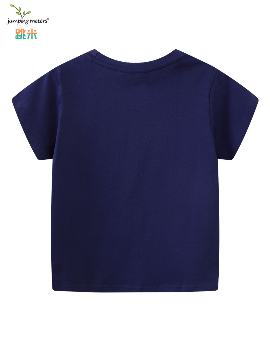 2025 New Summer Style Boys Cartoon Luminous Short-Sleeved Round Neck T-Shirt Dinosaur Shark Short-Sleeved t Ready for Distribution