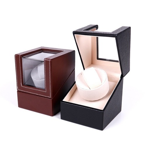 德莱士摇表器皮革1+0电动马达盒机械手表自动摇表器旋转表盒